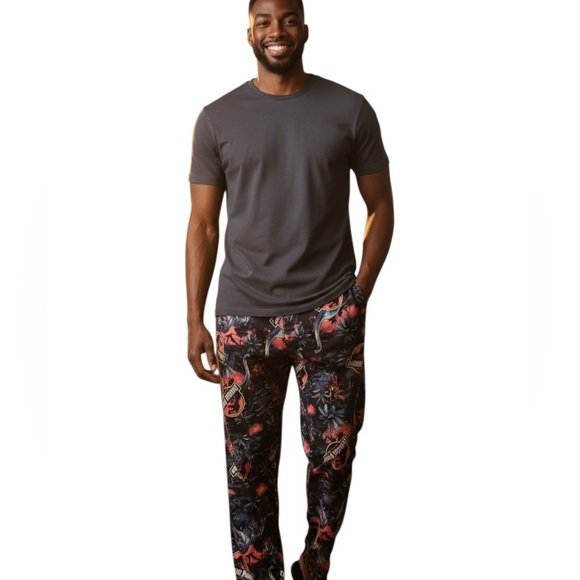 Jurassic Park Men's Pajama Pants - Picture 1 of 4